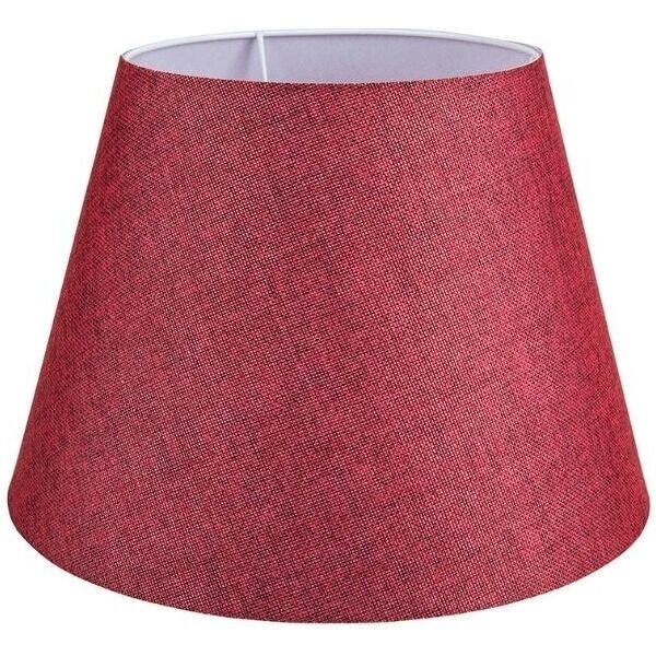 toscohome lampada da tavolo con base bianca e paralume tessuto rosso - lagunah372865