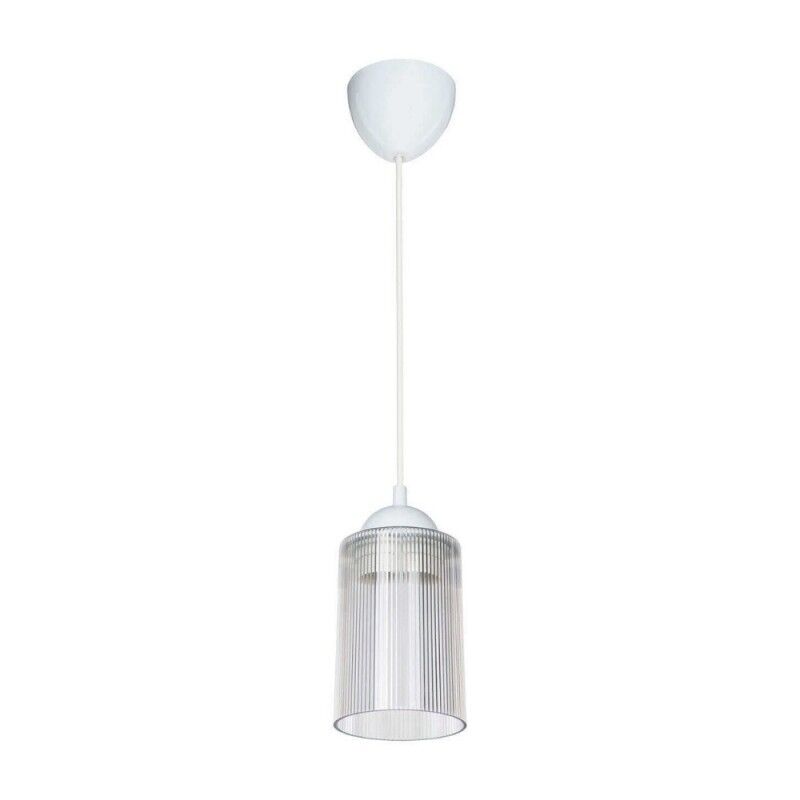 Toscohome Lampada da soffitto con paralume cilindrico in plastica trasparente - Optical ASZ1025