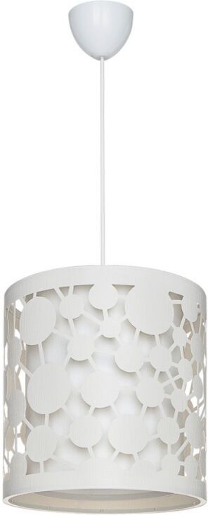 Toscohome Lampada da soffitto con paralume bianco con intagli - Summer ASZ1178