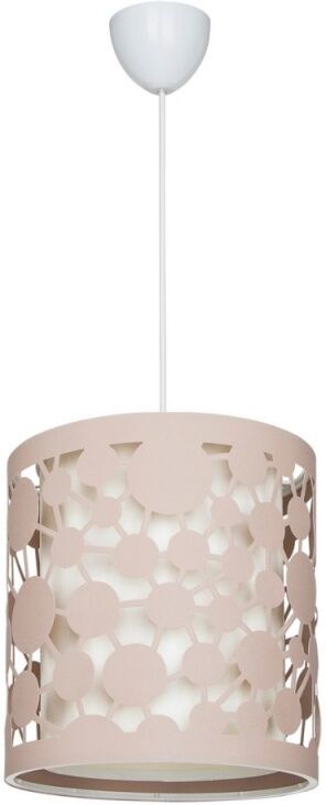 Toscohome Lampada da soffitto paralume beige con intagli - Summer ASZ1179