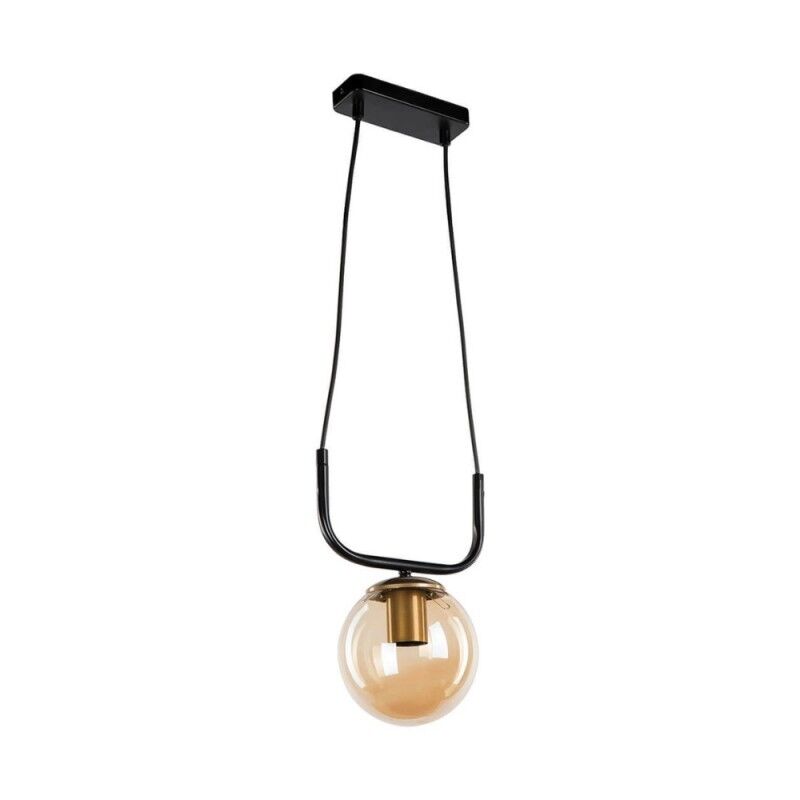 Toscohome Lampada da soffitto stile minimal colore nera - Terena ASZ1422