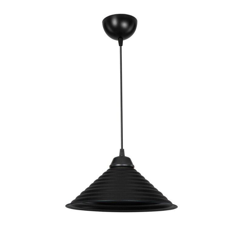 Toscohome Lampada da soffitto con paralume in metallo nero - Sava ASZ1617