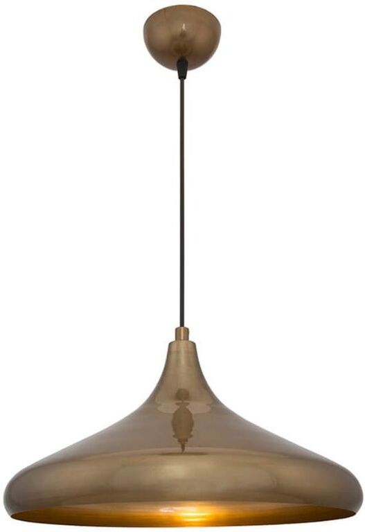 Toscohome Lampada a sospensione 90h in metallo colore bronzo Navada