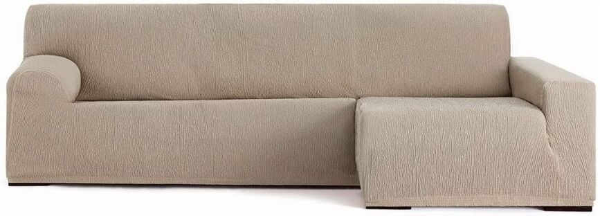 Toscohome Copridivano elastico 250/310 cm penisola destra beige bracciolo lungo - Troya