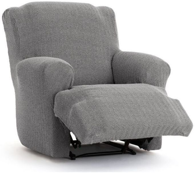 Toscohome Copripoltrona recliner 70-110 cm colore grigio - Jaz