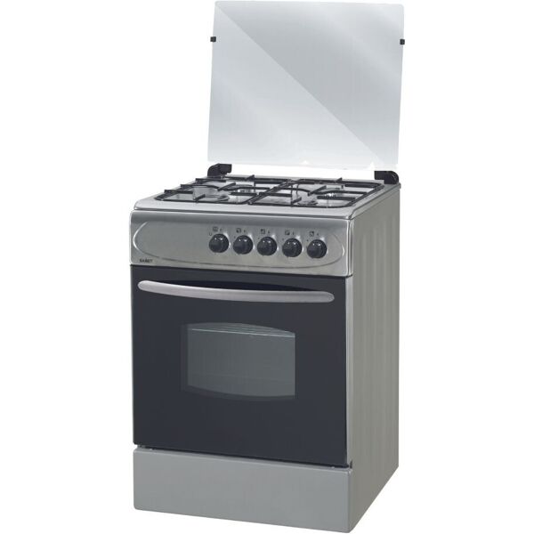 cucina con forno a gas e piano in inox - samet ares