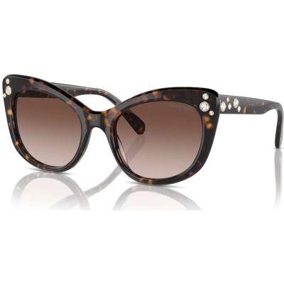 Swarovski Occhiali da sole, Forma Cat-eye, SK6020, Marroni OS Swarovski Occhiali da sole, Forma Cat-eye, SK6020, Marroni OS