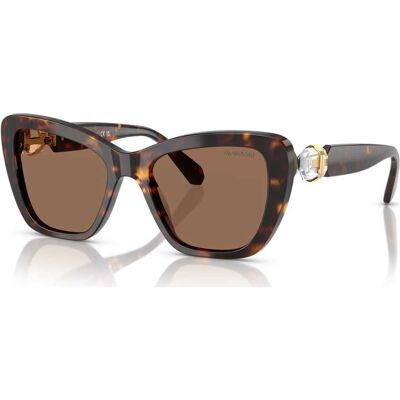Swarovski Occhiali da sole, Forma Cat-eye, SK6018, Marroni OS Swarovski Occhiali da sole, Forma Cat-eye, SK6018, Marroni OS