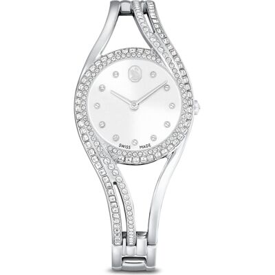 Swarovski Orologio bangle Hyperbola, Fabbricato in Svizzera, Tonalità argento, Acciaio inossidabile OS Swarovski Orologio bangle Hyperbola, Fabbricato in Svizzera, Tonalità argento, Acciaio inossidabile OS