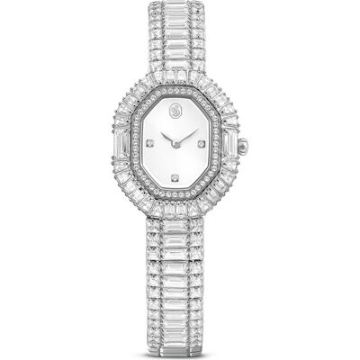 Swarovski Orologio Matrix octagon, Taglio baguette, Bracciale di metallo, Tono argentato, Acciaio inossidabile OS Swarovski Orologio Matrix octagon, Taglio baguette, Bracciale di metallo, Tono argentato, Acciaio inossidabile OS
