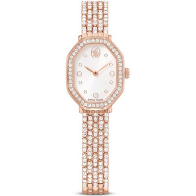 Swarovski Orologio Dextera octagon, Fabbricato in Svizzera, Bracciale di metallo, Tono oro rosa, Finitura in tono oro rosa OS Swarovski Orologio Dextera octagon, Fabbricato in Svizzera, Bracciale di metallo, Tono oro rosa, Finitura in tono oro rosa OS