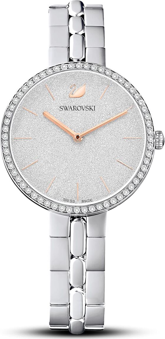 Swarovski Orologio Cosmopolitan, Fabbricato in Svizzera, Bracciale di metallo, Tono argentato, Acciaio inossidabile OS 1 Swarovski Orologio Cosmopolitan, Fabbricato in Svizzera, Bracciale di metallo, Tono argentato, Acciaio inossidabile OS