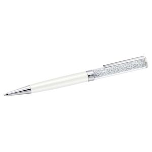 Swarovski Penna a sfera Crystalline, Bianco, Laccato bianco, cromato OS Swarovski Penna a sfera Crystalline, Bianco, Laccato bianco, cromato OS