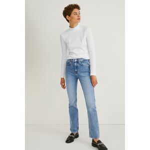 C&A Straight jeans-vita alta, Blu, Taille: 44