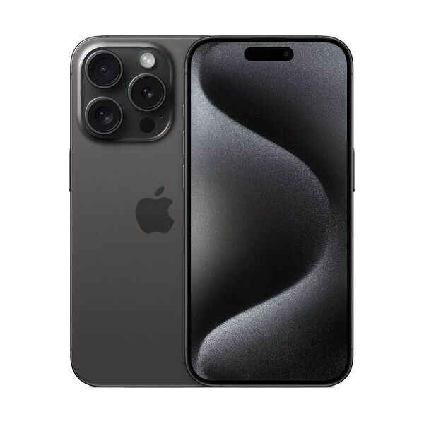 apple iphone 15 pro   128 gb   dual-sim   titanio nero   nuova batteria