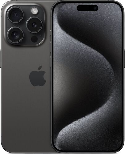 apple iphone 15 pro   128 gb   dual-sim   titanio nero   nuova batteria