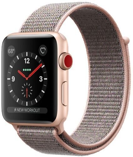 Apple Watch Series 3 (2017)   38 mm   Alluminio   GPS   oro   Sport Loop rosa