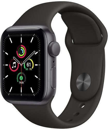 Apple Watch SE Alluminio 40 mm (2020)   WiFi + Cellular   grigio siderale   Sportarmband schwarz M/L