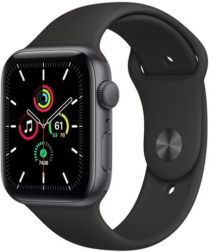 Apple Watch SE Alluminio 44 mm (2020)   WiFi + Cellular   grigio siderale   Cinturino Sport nero