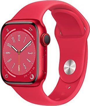 Apple Watch Series 8 Alluminio 45 mm (2022)   GPS   (PRODUCT)RED   Cinturino Sport (PRODUCT)RED M/L