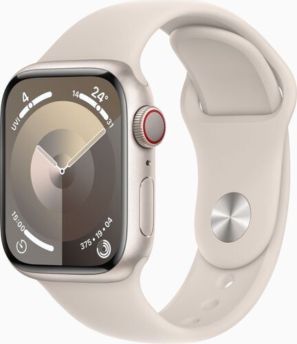 Apple Watch Series 9 Alluminio 41 mm (2023)   GPS + Cellular   Galassia   Cinturino Sport Galassia S/M