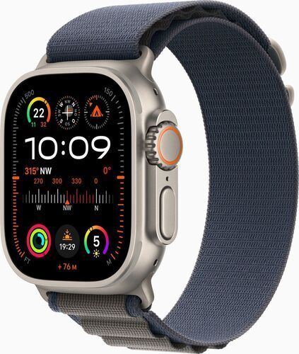 Apple Watch Ultra 2 (2023)   GPS + Cellular   argento   Alpine Loop blu Medium