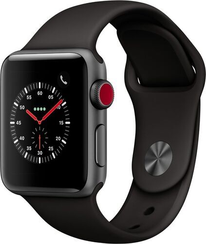 Apple Watch Series 3 (2017) 38 mm Alluminio GPS grigio Cinturino Sport grigio