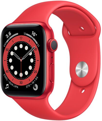 Apple Watch Series 6 Alluminio 44 mm (2020) GPS rosso Cinturino Sport rosso
