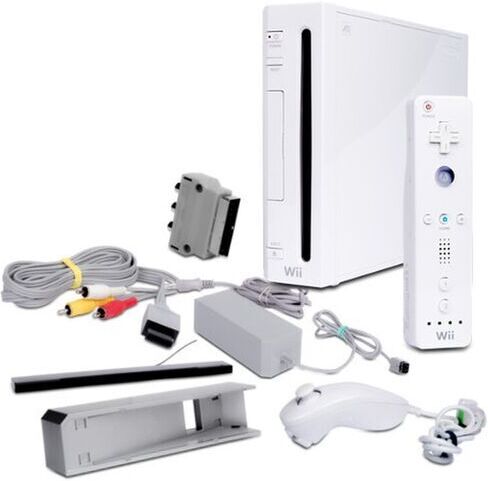 Nintendo Wii   Nunchuck   Controllo remoto   bianco