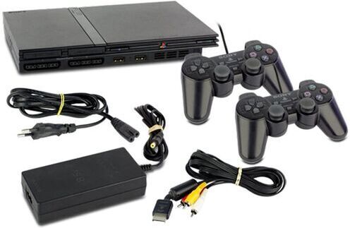 Sony PlayStation 2 Slim   2 Controller   nero