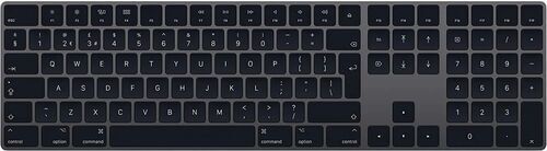 apple magic keyboard 2017 con tastierino numerico   grigio siderale   uk