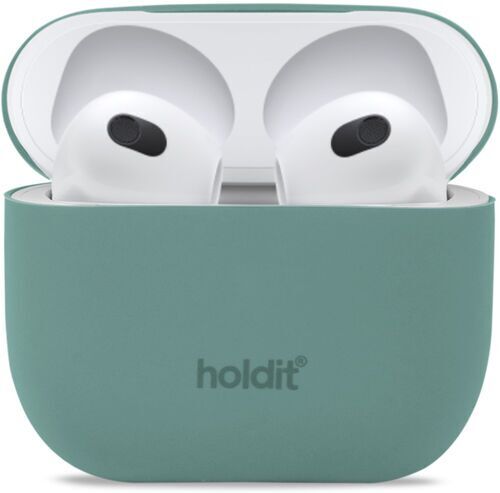 HoldIt Custodia per AirPods sostenibile   Apple AirPods 3. Gen   verde muschio