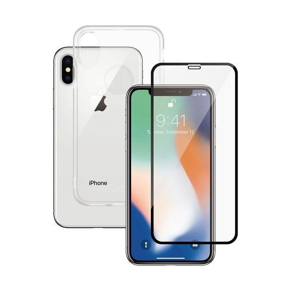 refurbed cover per smartphone trasparente & protezione display   panzerglass™   iphone x/xs