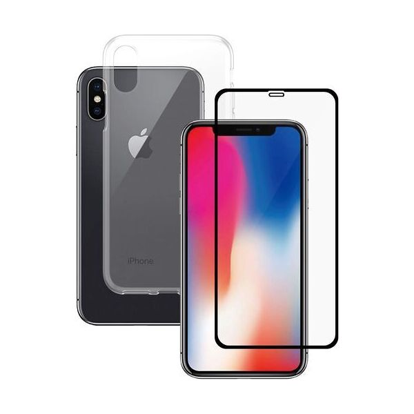 cover per smartphone trasparente & protezione display   panzerglass™   iphone x/xs