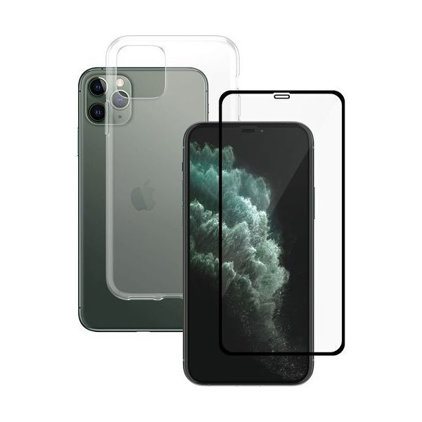 cover per smartphone trasparente & protezione display   panzerglass™   iphone 11 pro