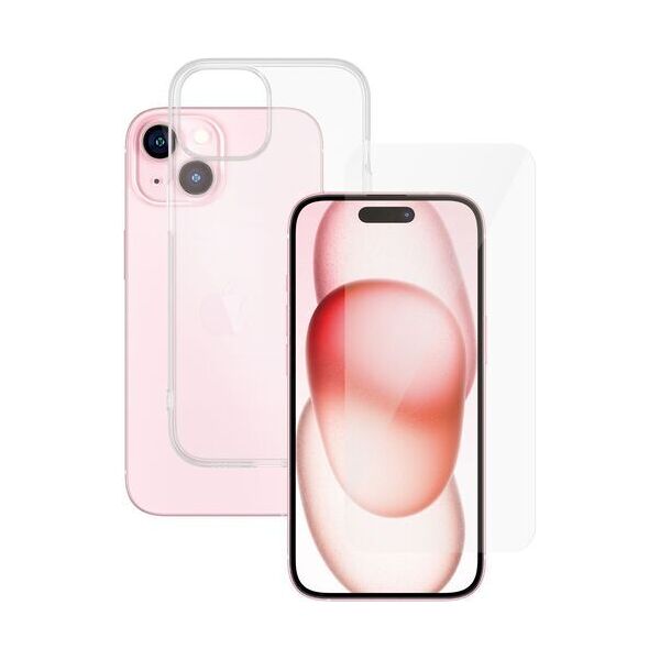 cover per smartphone trasparente & protezione display   panzerglass™   iphone 15