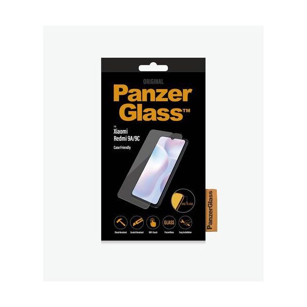 protezione display xiaomi   panzerglass™   xiaomi redmi 9a/9c   clear glass