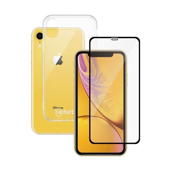 cover per smartphone trasparente & protezione display refurbed   panzerglass™   iphone xr