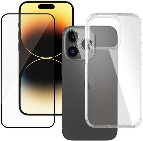 cover per smartphone trasparente & protezione display   panzerglass™   iphone 15 pro