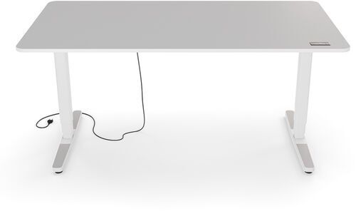 Yaasa Desk Pro 2 160 x 80 cm - Scrivania elettrica regolabile in altezza   grigio chiaro/bianco