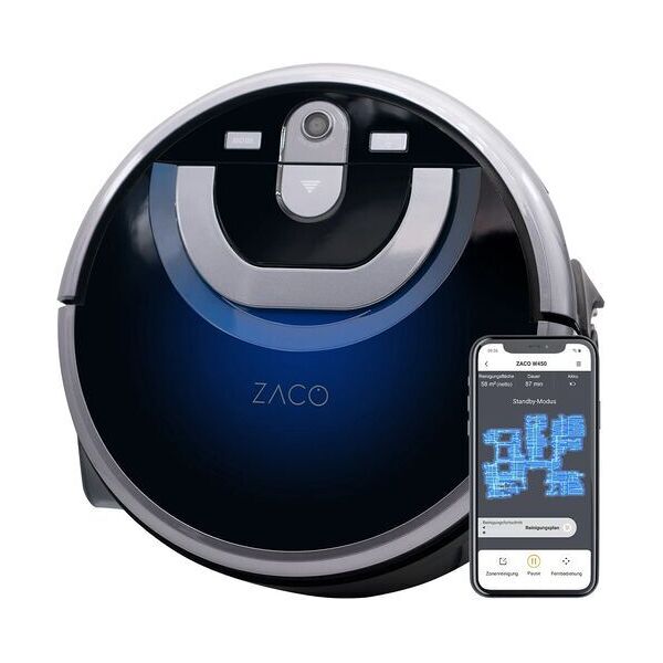 zaco w450 robot mop   bianco