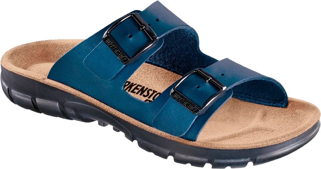 Birkenstock Bilbao Uomo Soft Footbed Birko Flor blue, calz normale blue 40