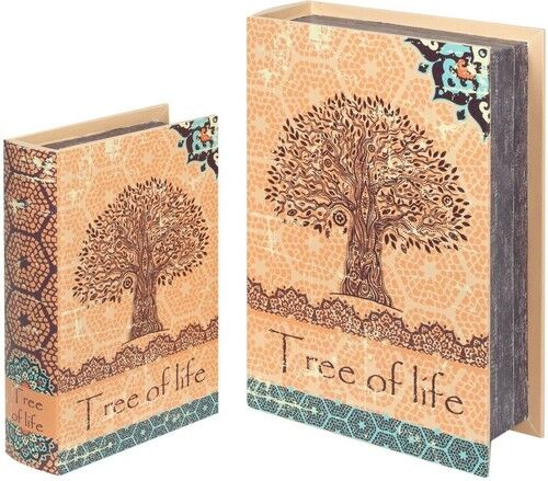 Signes Grimalt Cestini, scatole e cestini   Scatole Per Libri 2U Tree Life Arancio Unica