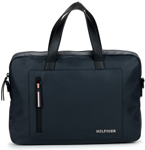 Borsa porta documenti Tommy Hilfiger  TH PIQUE SLIM COMPUTER BAG Marine Unica