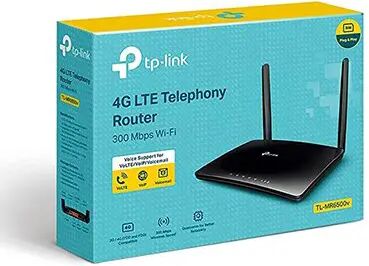 TP-LINK Mr6500V Router Sim 4G Lte 150Mbps, Wireless Band 2,4Ghz