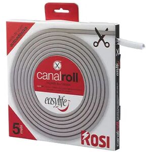 Canalina adesiva flessibile rotolo 5 metri pitturabile 10x10mm