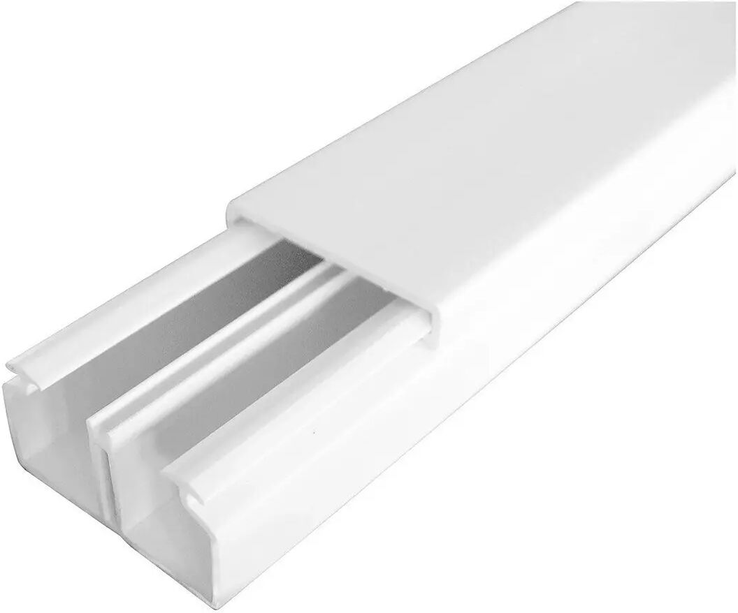 GENERICO Canalina Passacavi 30X10 Mm (2 Scomp.) Barra Mt 2