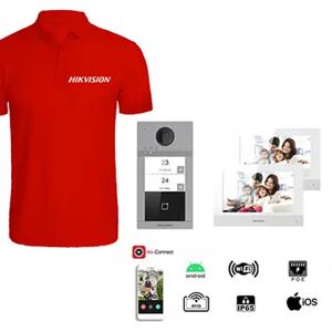 Kit Videocitofono Hikvision Ip Con Gestione App