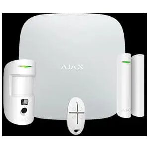 AJAX STARTERKIT CAM PLUS Kit allarme wireless LTE/3G/2G Wifi con PirCam, contatto magnetico e telecomando