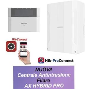 KIT HIKVISION KIT-PHA64-LP Centrale Allarme Cablata con Tastiera Ax Hybrid Pro